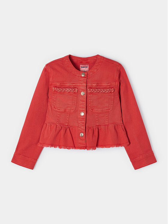 Mayoral Mayoral Jeansjacke 3473 Rot Regular Fit
