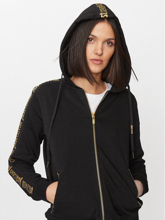 Just Cavalli Just Cavalli Džemperis ar kapuci 75PAIT01 Melns Regular Fit