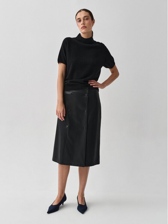 TATUUM TATUUM Spódnica midi LETA Czarny A-Line Fit