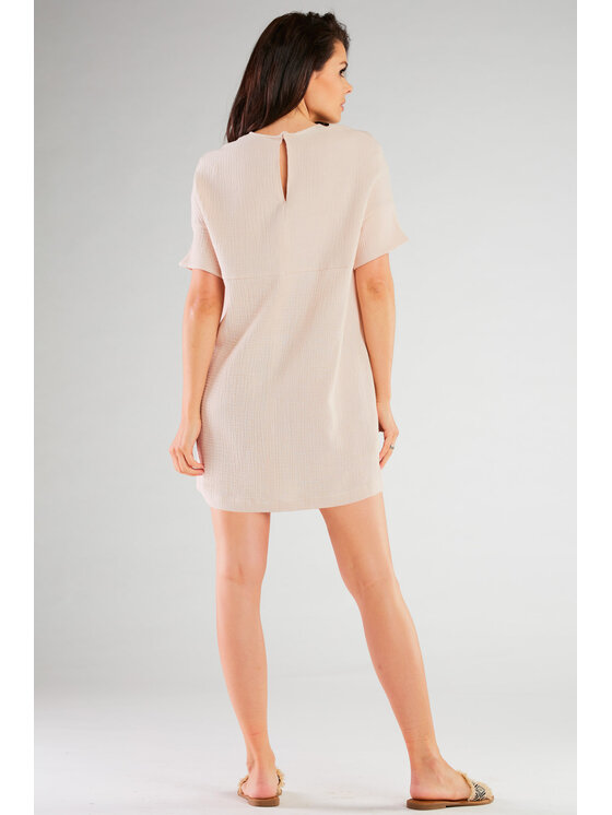 Infinite You Infinite You Sukienka M259 Beżowy Basic Fit