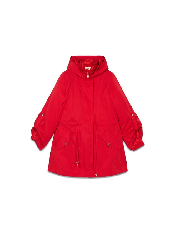 Oltre Oltre Giubbotto piumino F585R001391N016 Rosso Over Fit