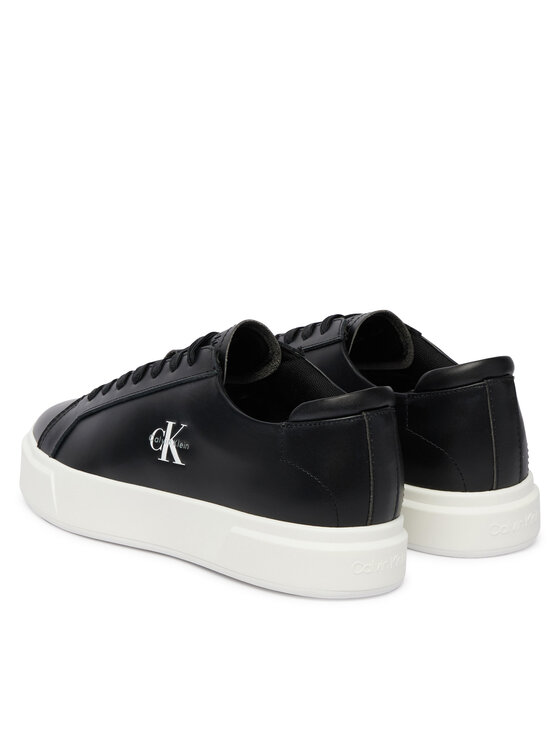Calvin Klein Calvin Klein Sneakersy Basket Cupsole Laceup Lth Ml YM0YM01460 Černá