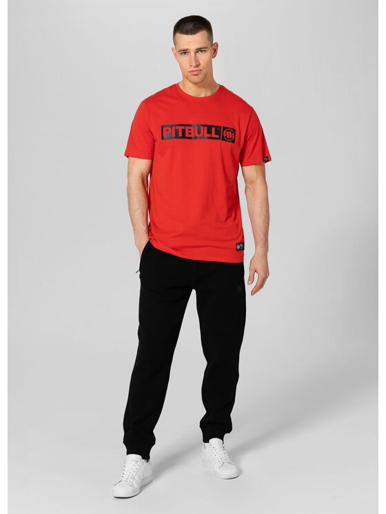 PITBULL PITBULL T-Shirt Koszulka Czerwony Regular Fit