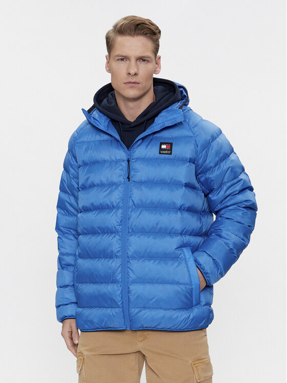 Tommy Jeans Giacca di transizione DM0DM17882 Blu Regular Fit, taglia : L