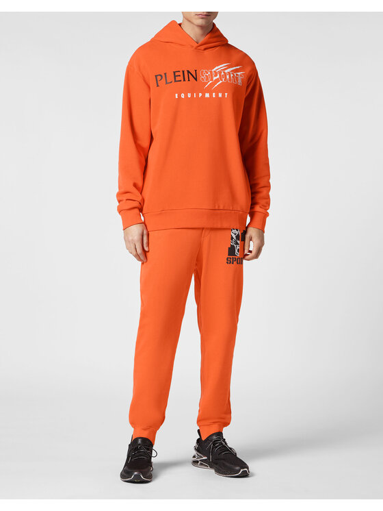 Plein Sport Plein Sport Bluza 13111 Pomarańczowy Regular Fit