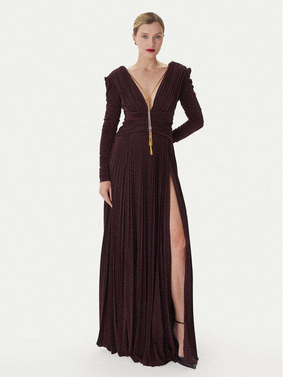 Elisabetta Franchi Elisabetta Franchi Estélyi ruha AB-R40-57E2-V850 Bordó Regular Fit