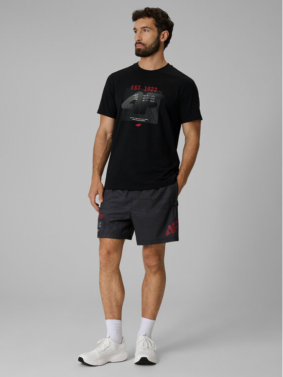 4F 4F T-Shirt AQUA FORCE Czarny Regular Fit