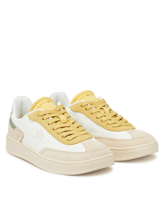 Tommy Hilfiger Tommy Hilfiger Laisvalaikio batai Th Heritage Sneaker FW0FW08643 Balta