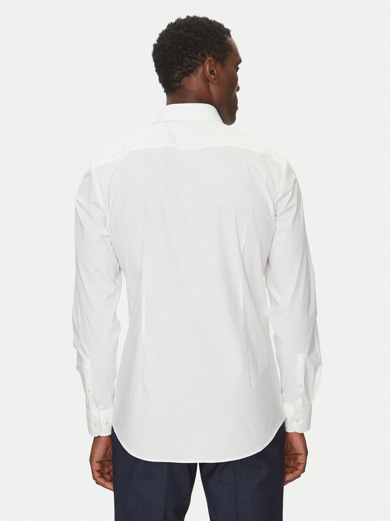 BOSS BOSS Srajca H-Hank-Kent-C3-214 50538949 Bela Slim Fit
