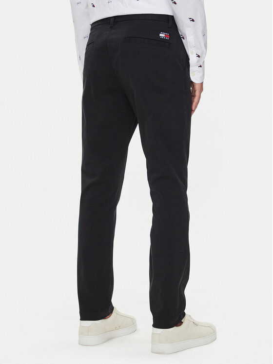 Tommy Jeans Tommy Jeans Chino nohavice Austin DM0DM19486 Čierna Slim Fit