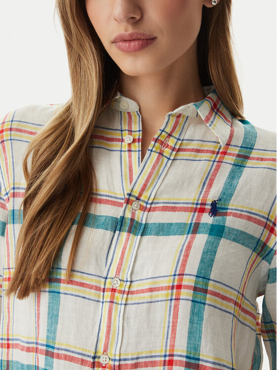 Polo Ralph Lauren Polo Ralph Lauren Košeľa 211970733501 Krémová Classic Fit