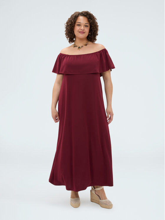 Fiorella Rubino Fiorella Rubino Sukienka wieczorowa 7000L001297N036 Bordowy A-Line Fit