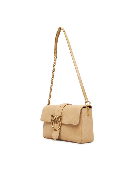 PINKO PINKO Ročna torba Love One Classic Slouchy Fl PE 25 PLTT 104524 A2CC Bež
