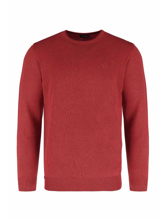 Volcano Volcano Sweter M03161-W24 Czerwony Regular Fit