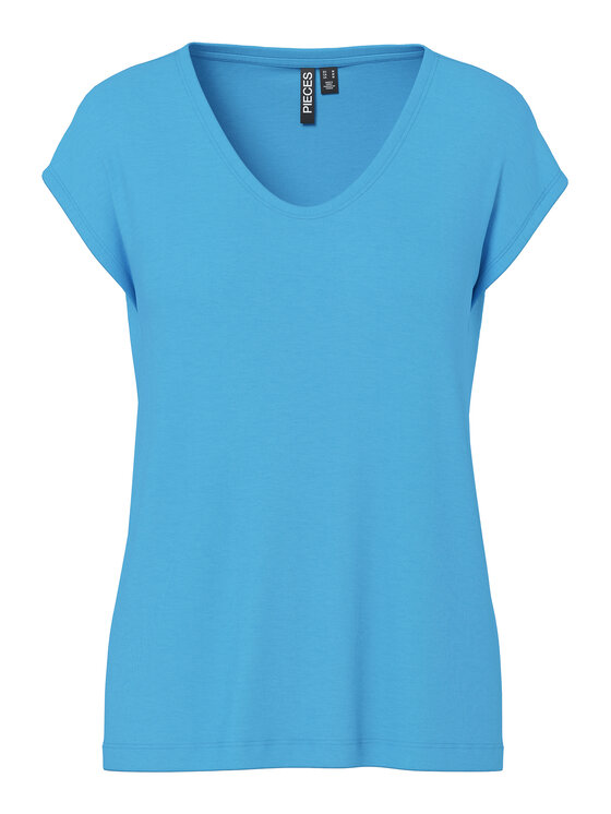 Pieces Pieces T-Shirt Billo 17078732 Niebieski Loose Fit