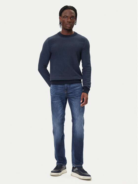 BOSS BOSS Sweter Klapok 50548673 Niebieski Regular Fit