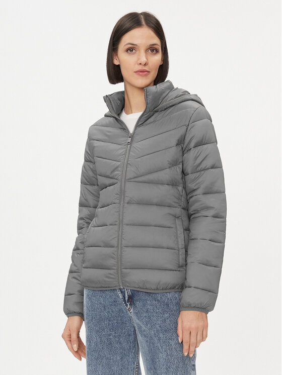 ONLY Prechodná bunda 15301325 Sivá Regular Fit