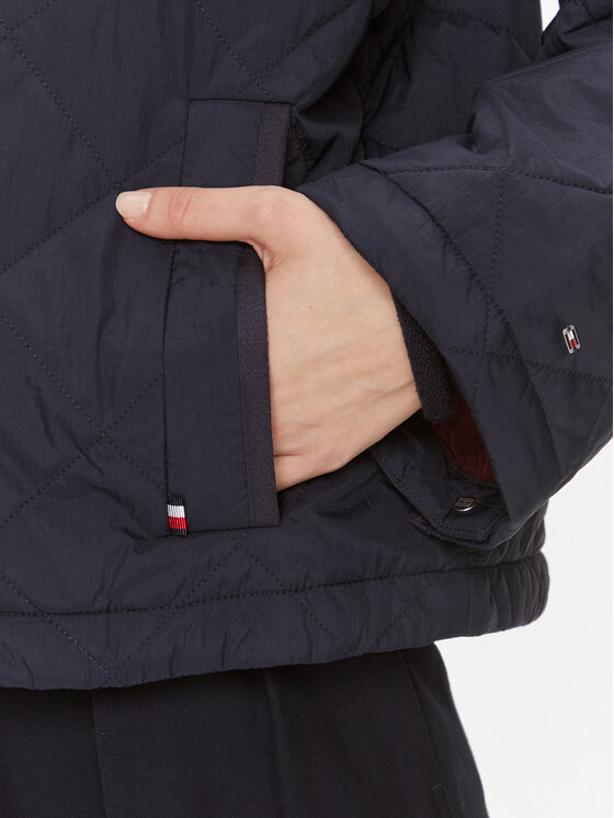 Tommy Hilfiger Tommy Hilfiger Átmeneti kabát WW0WW40468 Sötétkék Relaxed Fit