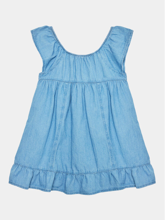United Colors Of Benetton United Colors Of Benetton Повсякденна сукня 4DHJGV00S Голубий Regular Fit