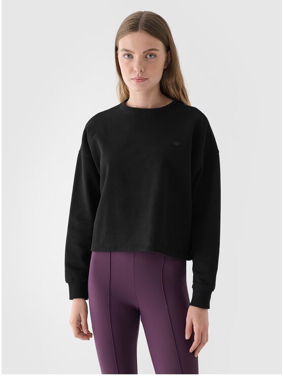 4F 4F Bluza 4FWAW24TSWSF1305 Czarny Oversize