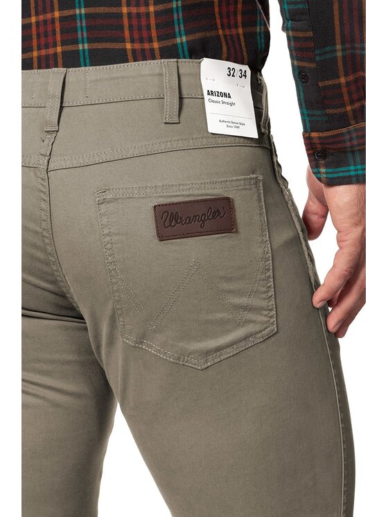 Wrangler Wrangler Spodnie materiałowe ARIZONA Beżowy Straight Fit