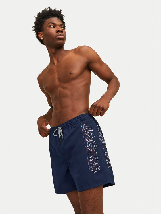 Jack&Jones Jack&Jones Kopalne hlače Fiji 12253118 Mornarsko modra Regular Fit