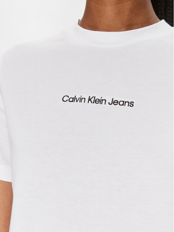 Calvin Klein Jeans Calvin Klein Jeans T-krekls J20J221065 Balts Regular Fit