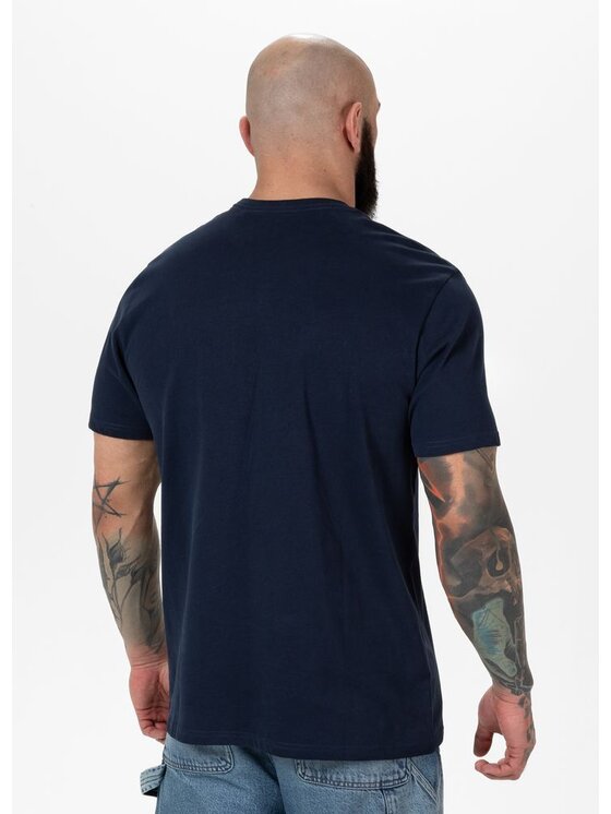 PITBULL PITBULL T-Shirt Koszulka Granatowy Regular Fit