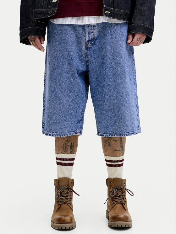 Jack & Jones Jack & Jones Джинсові шорти Iron 12278463 Голубий Baggy Fit