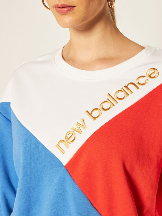New Balance New Balance Mikina Village Crew WT03504 Farebná Oversize