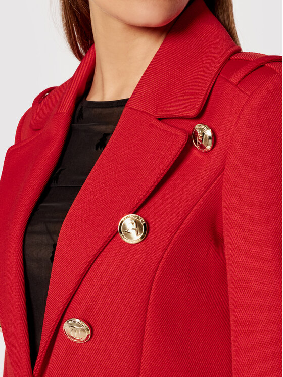 Patrizia Pepe Patrizia Pepe Prehodni plašč 8S0384/A9F8-R725 Rdeča Regular Fit