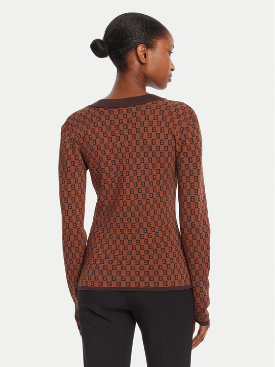 Gaudi Gaudi Sweter 521FD53025 Brązowy Regular Fit