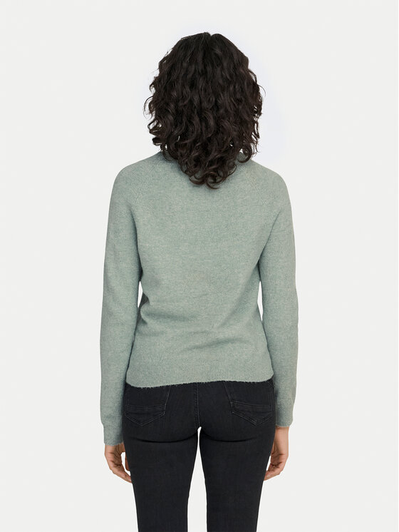 ONLY ONLY Pulover Rica 15204279 Verde Regular Fit