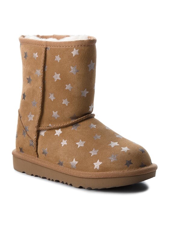 Ugg Ugg Čizme za snijeg Kids Classic Short II Stars 1019697K Smeđa