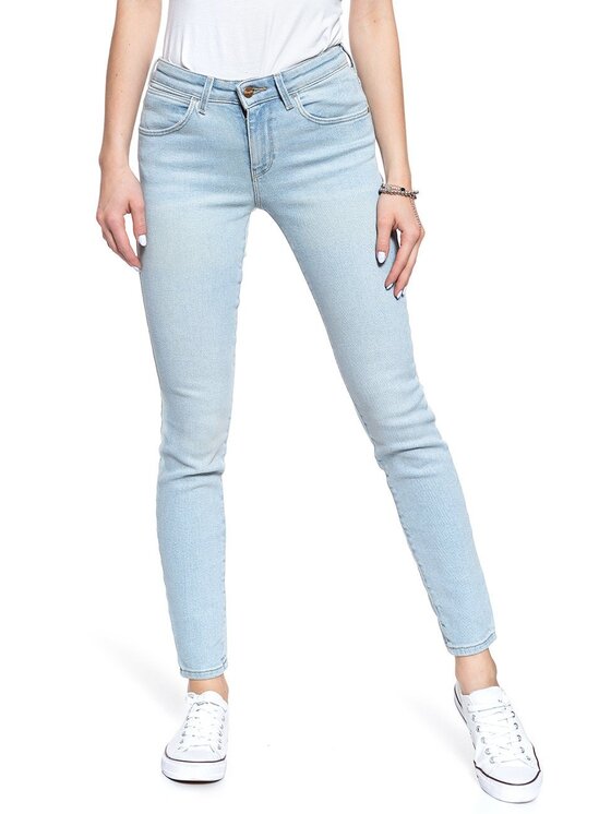 Wrangler Wrangler Jeansy SKINNY Niebieski Skinny Fit