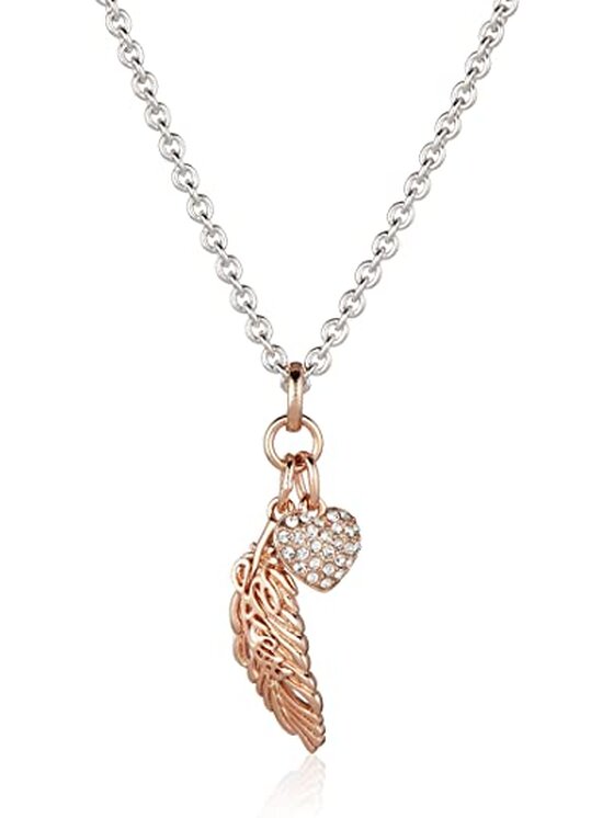 Guess Guess Naszyjnik UBN21511 Srebrny