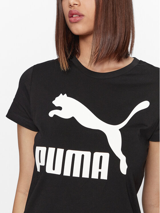 Puma Puma Majica Classics Logo 530076 Črna Regular Fit