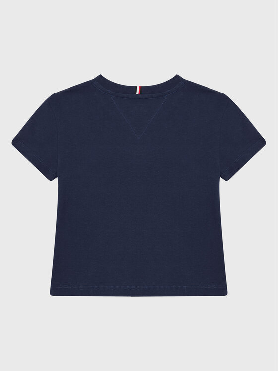 Tommy Hilfiger Tommy Hilfiger Marškinėliai Chainstitch KB0KB07798 D Tamsiai mėlyna Regular Fit