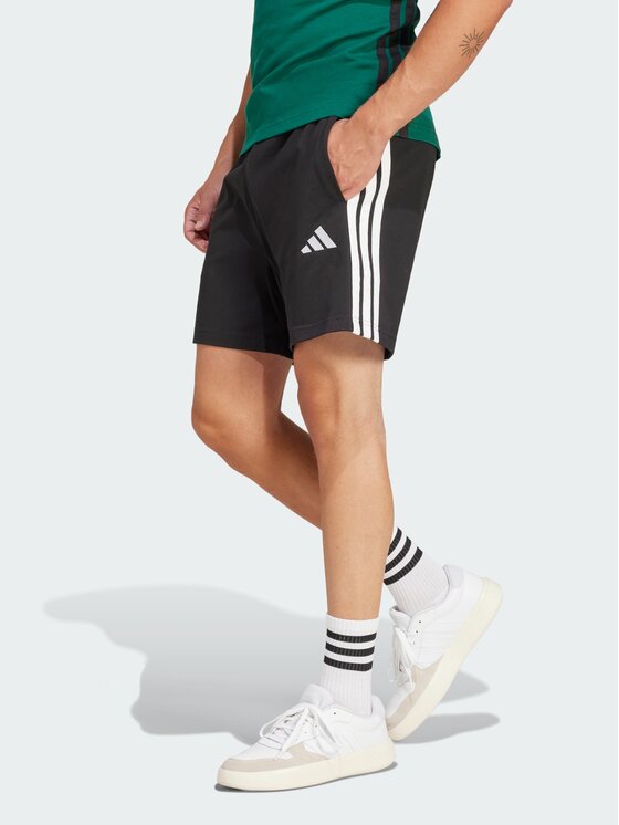 adidas adidas Szorty sportowe Essentials 3-Stripes JD1891 Czarny Regular Fit