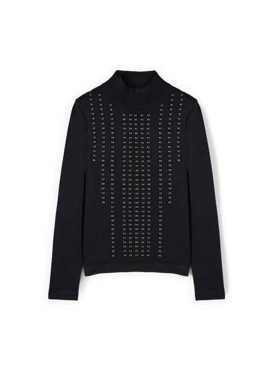 Motivi Motivi Cardigan M472W003572N033 Nero Slim Fit