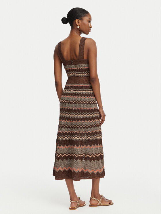 Marciano Guess Marciano Guess Плетена рокля G6GK42 Z0640 Кафяв Regular Fit