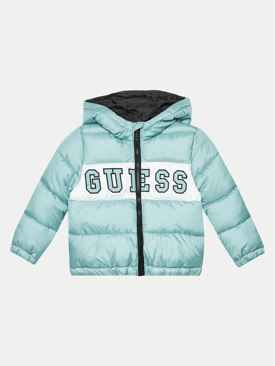 Guess Vatovaná bunda N4YL10 WGB60 Modrá Regular Fit