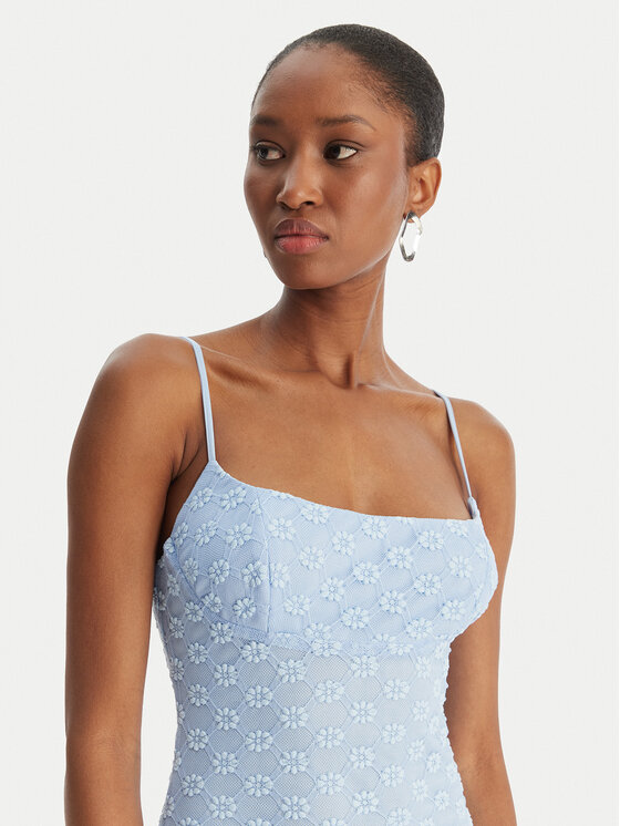 Bardot Bardot Лятна рокля Adoni 57998DB1 Светлосиньо Slim Fit