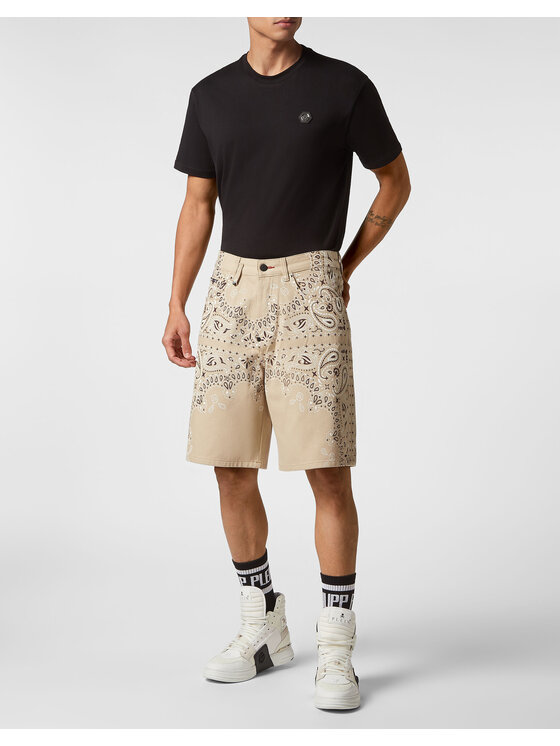 PHILIPP PLEIN PHILIPP PLEIN Pantaloncini di jeans 4395 Beige Regular Fit
