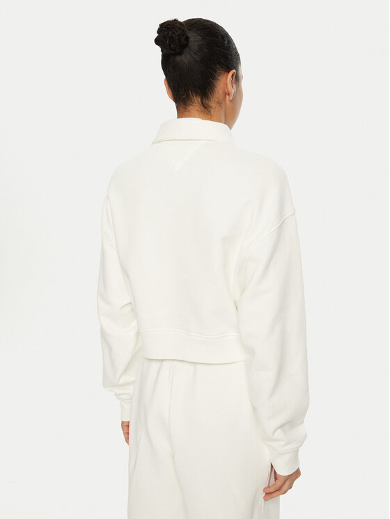 Tommy Jeans Tommy Jeans Majica dugih rukava DW0DW19409 Bijela Relaxed Fit