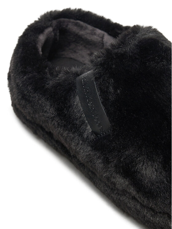 Calvin Klein Jeans Calvin Klein Jeans Sussid Home Anke Slipper Wn Fur YW0YW01596 Must