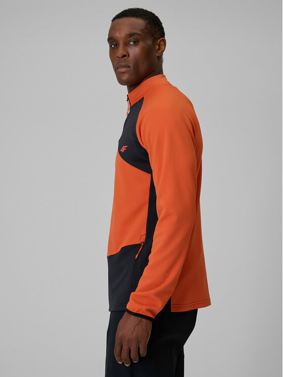 4F 4F Bluza TREKKING Pomarańczowy Regular Fit