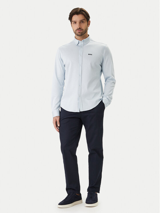 BOSS BOSS Cămașă ST Motion 50555946 Albastru celest Regular Fit