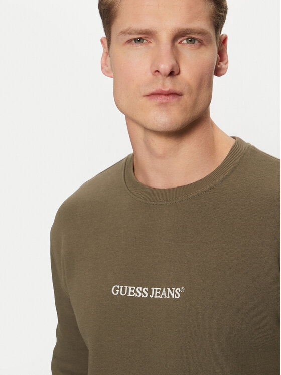 Guess Jeans Guess Jeans Μπλούζα M4YQ19 K9V31 Χακί Regular Fit