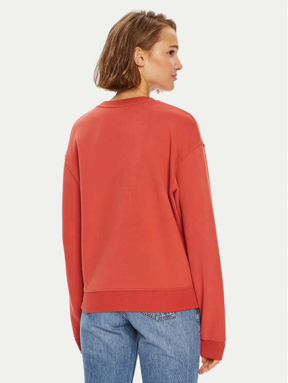 Tommy Hilfiger Tommy Hilfiger Sweatshirt Modern Script WW0WW42615 Rot Regular Fit